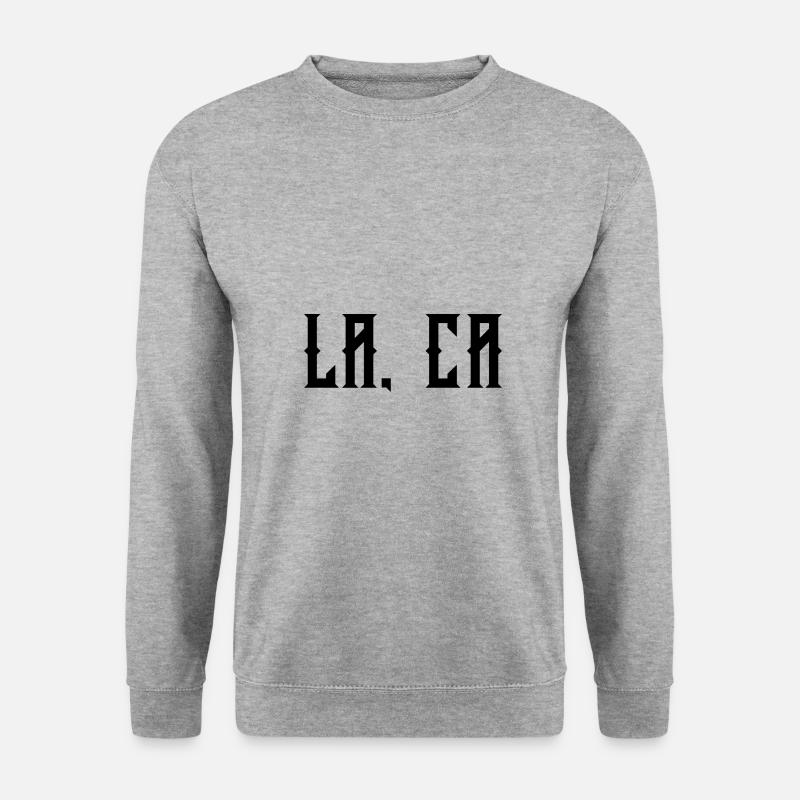 LA CA - Unisex Pullover - Weißgrau meliert