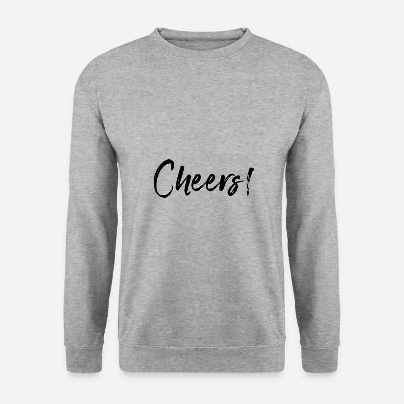 Cheers - Unisex Pullover - Weißgrau meliert