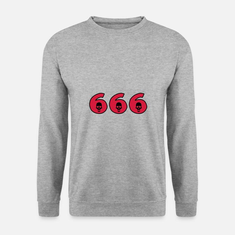 666 - Devil - Skull - Halloween - Unisex Sweatshirt - salt & pepper