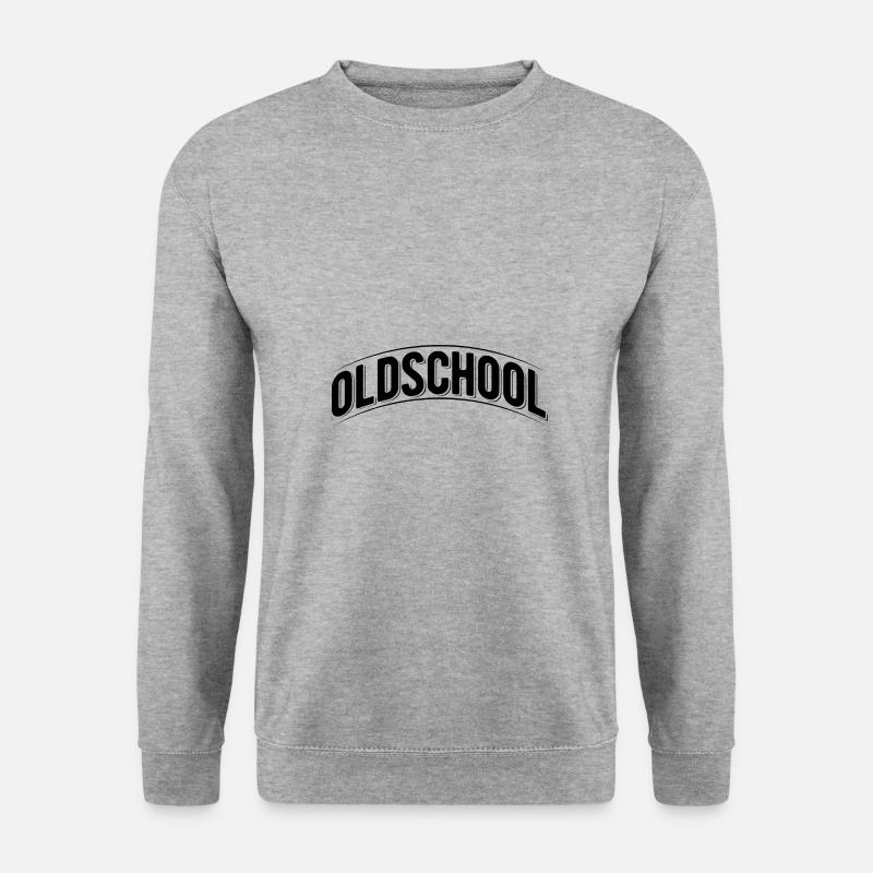 Oldschool - Unisex Pullover - Weißgrau meliert
