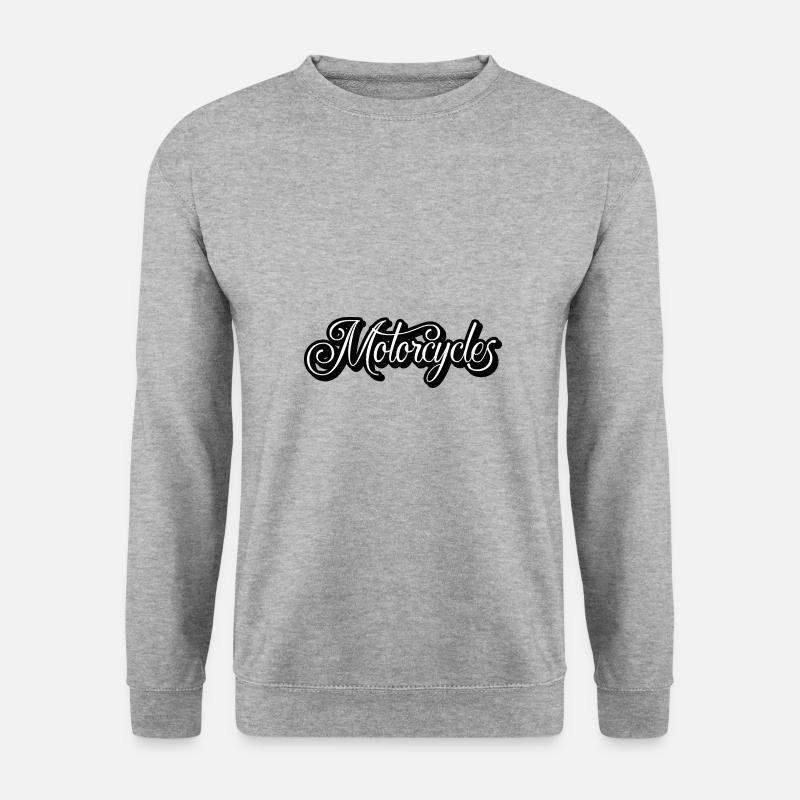 Motorcycle - Unisex Pullover - Weißgrau meliert
