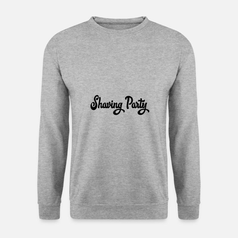 Shaving Party - Unisex Pullover - Weißgrau meliert