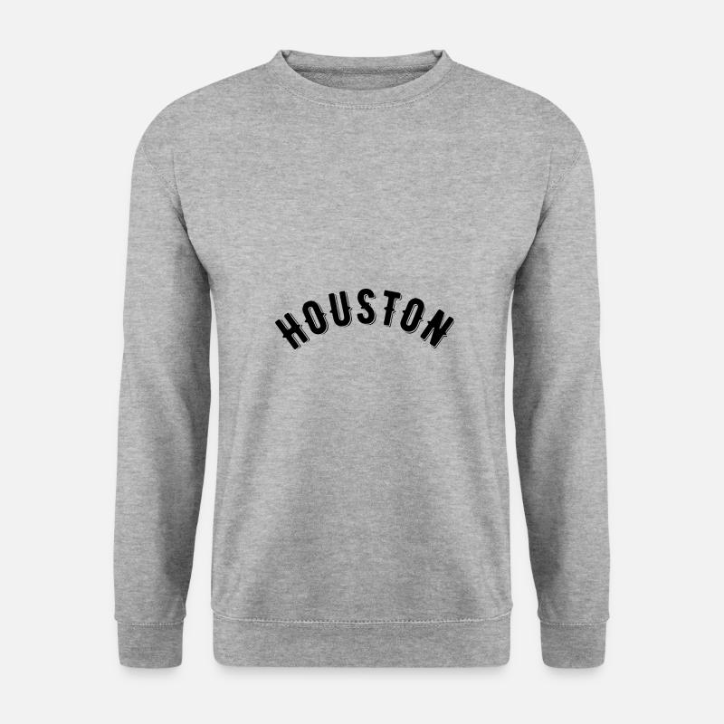 Houston - Unisex Pullover - Weißgrau meliert