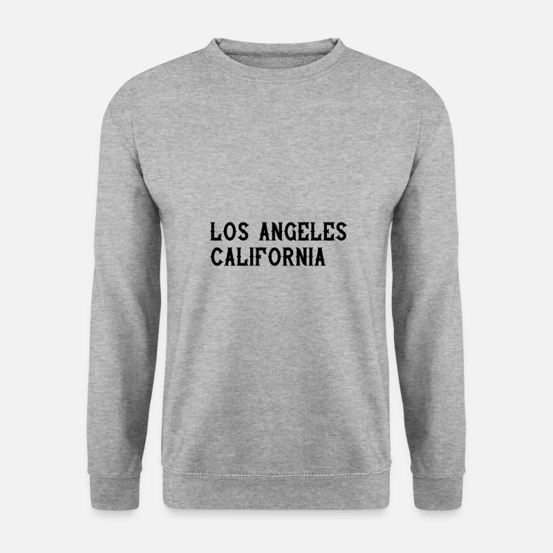 Los Angeles California - Unisex Pullover - Weißgrau meliert