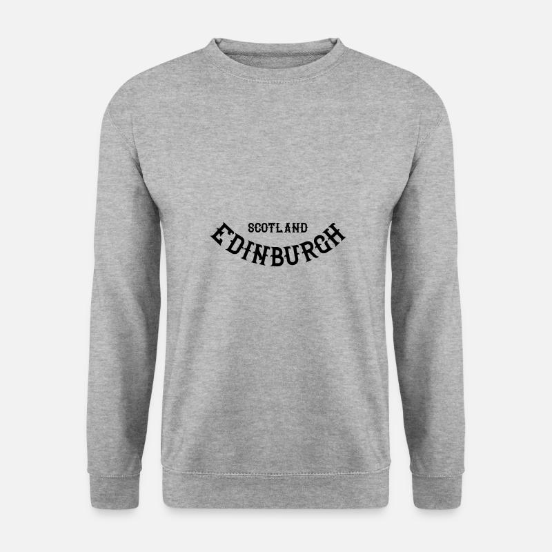 Scotland Edinburgh - Unisex Pullover - Weißgrau meliert