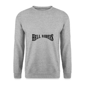 Hell Riders - Unisex Sweatshirt - salt & pepper - Front - Alina (178cm) & Michal (187cm)