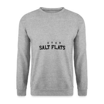 Utah Salt Flats - Unisex Sweatshirt - salt & pepper - Front - Alina (178cm) & Michal (187cm)