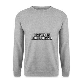 Crafted by Professionals - Unisex Sweatshirt - salt & pepper - Front - Alina (178cm) & Michal (187cm)