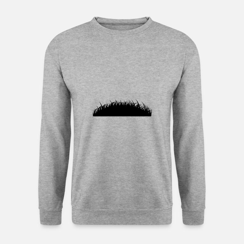 Grashügel - Unisex Pullover - Weißgrau meliert