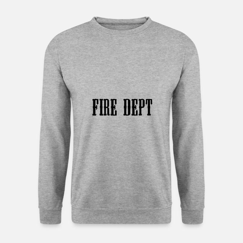 Fire Dept Department - Unisex Pullover - Weißgrau meliert