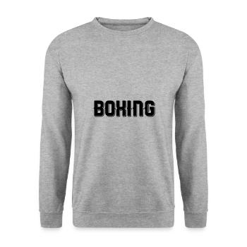 Boxing - Unisex Pullover - Weißgrau meliert - Vorne - Alina (178cm) & Michal (187cm)