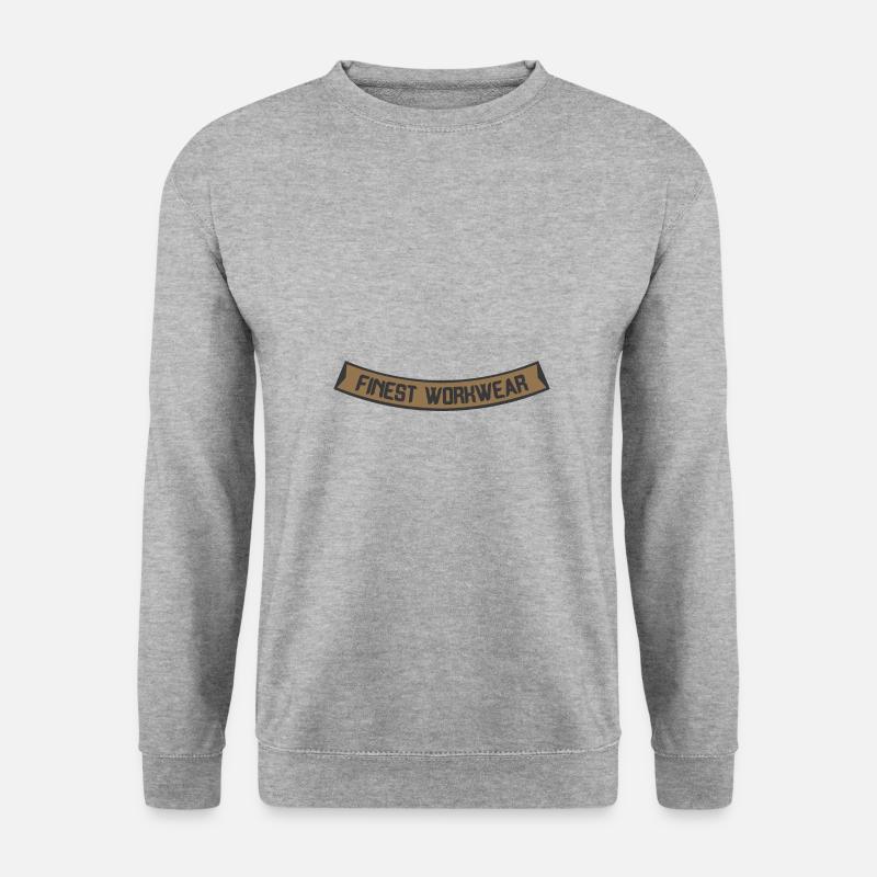 Finest Workwear Banner - Unisex Pullover - Weißgrau meliert