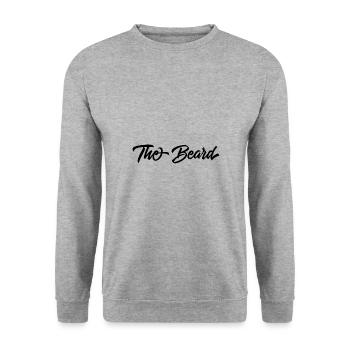 The Beard - Unisex Pullover - Weißgrau meliert - Vorne - Alina (178cm) & Michal (187cm)