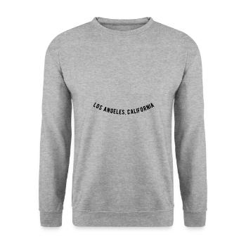 Los Angeles Californie - Sweat-shirt Unisexe - gris chiné - Devant - Alina (178cm) & Michal (187cm)