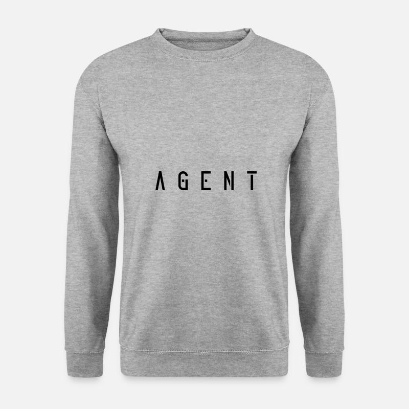 Agent - Unisex Pullover - Weißgrau meliert