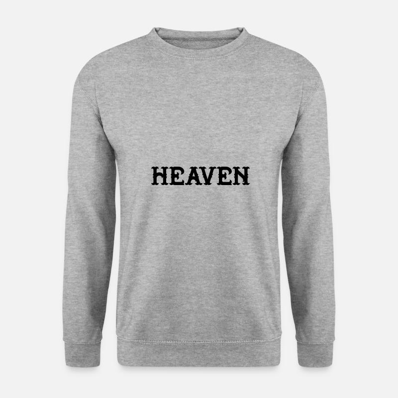 Heaven - Unisex Pullover - Weißgrau meliert