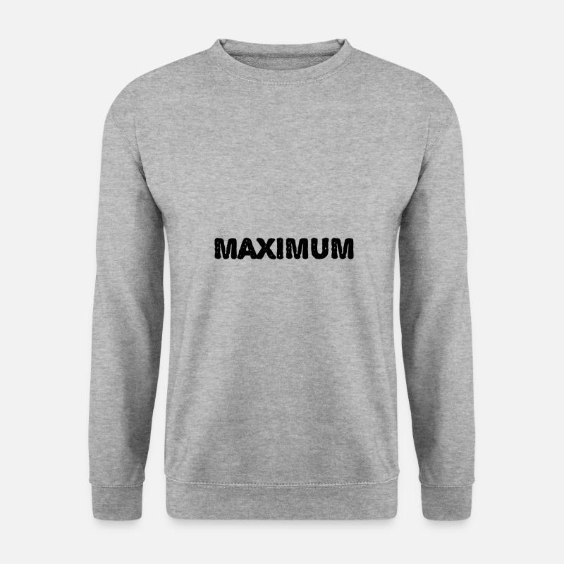 Maximum - Unisex Pullover - Weißgrau meliert