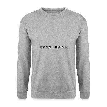 New Public Skatepark - Unisex Sweatshirt - salt & pepper - Front - Alina (178cm) & Michal (187cm)