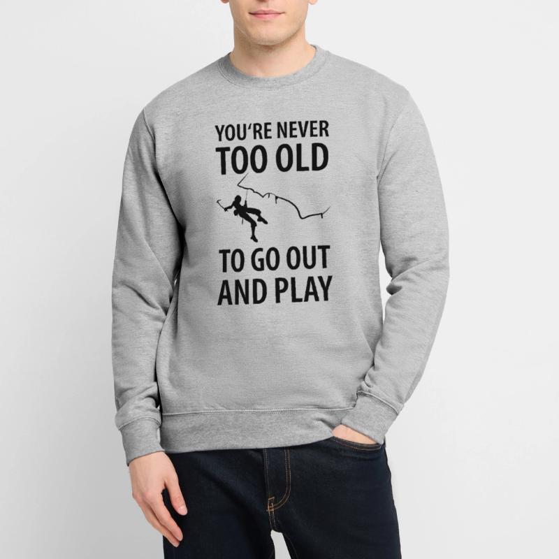 Eisklettern Eiskletterer Eispickel Unisex Pullover
