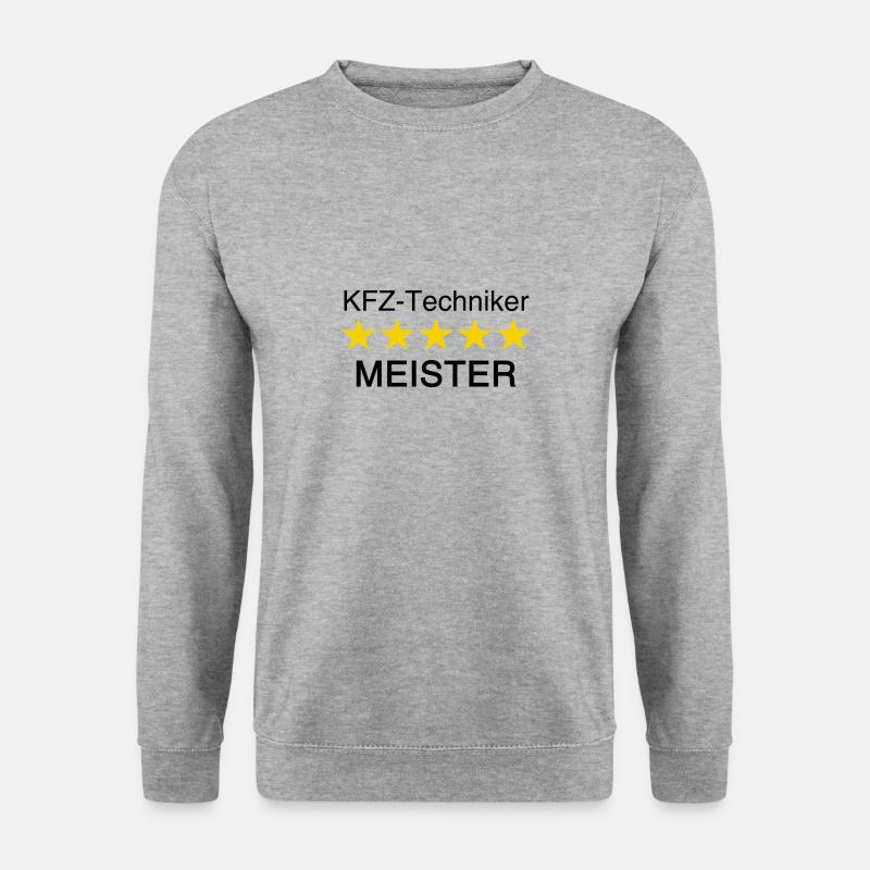 KFZ Techniker Meister - Unisex Pullover - Weißgrau meliert