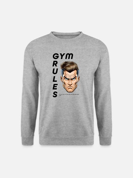 GYM RULES - Unisex Sweatshirt - salt & pepper