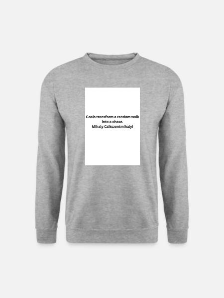Motivating design. Number 4 - Unisex Sweatshirt - salt & pepper