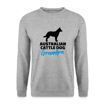 Chien de bétail australien - Sweat-shirt Unisexe - gris chiné - Devant - Alina (178cm) & Michal (187cm)