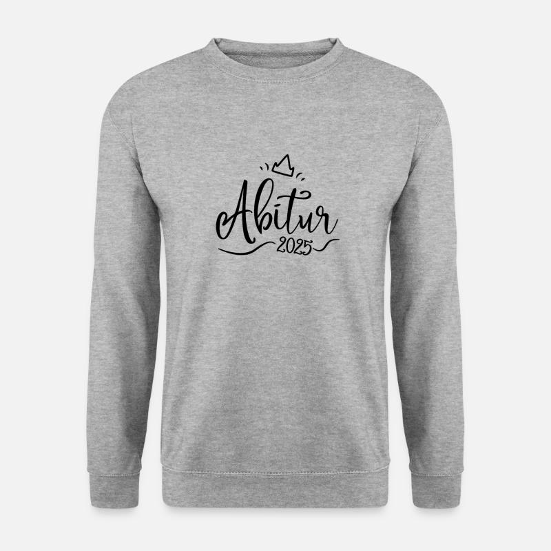 Abitur 2025 - Unisex Pullover - Weißgrau meliert