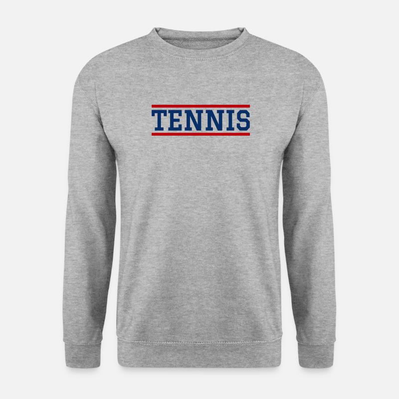 TENNIS - Unisex Pullover - Weißgrau meliert