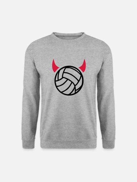 Volleyball - Unisex Pullover - Weißgrau meliert