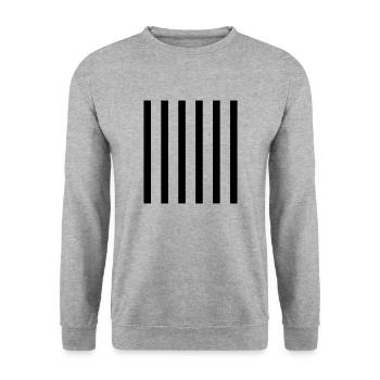 Style Stripes - Unisex Pullover - Weißgrau meliert - Vorne - Alina (178cm) & Michal (187cm)