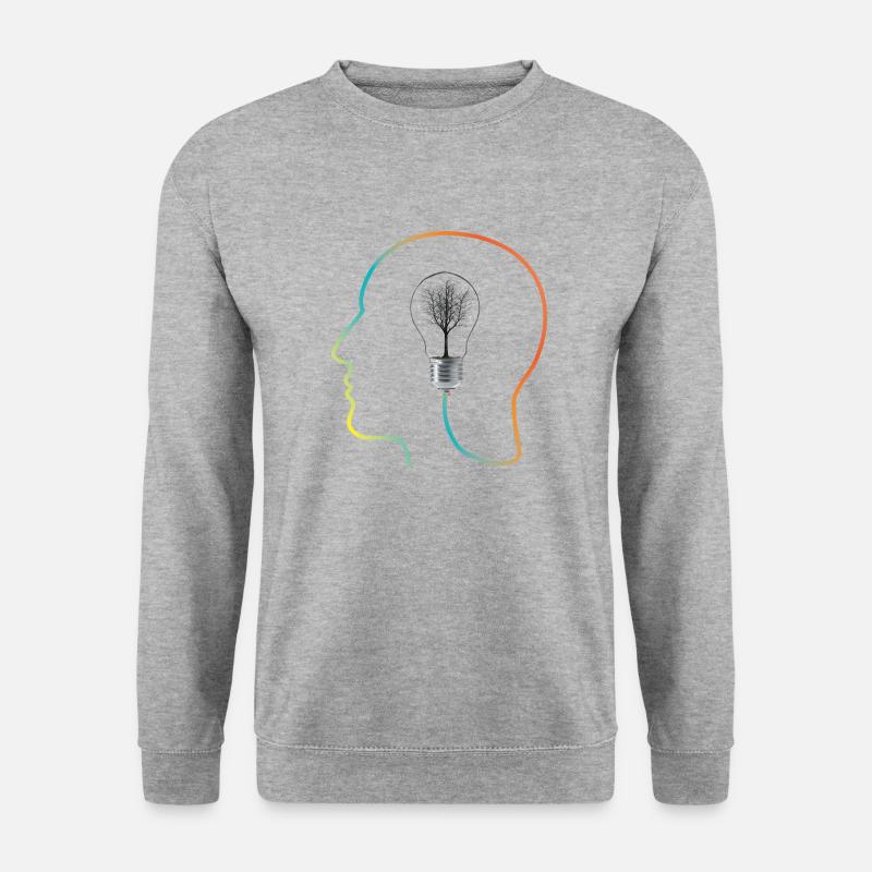 Genius - Unisex Pullover - Weißgrau meliert