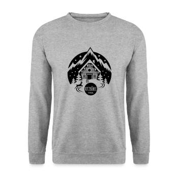 Kitzbühel Tirol - Unisex Pullover - Weißgrau meliert - Vorne - Alina (178cm) & Michal (187cm)
