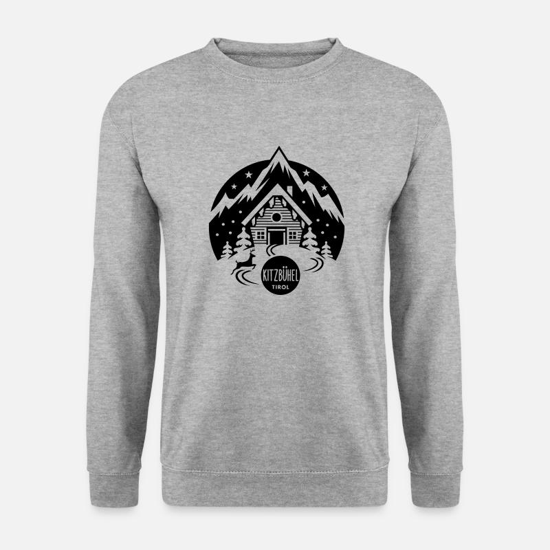 Kitzbühel Tirol - Unisex Pullover - Weißgrau meliert