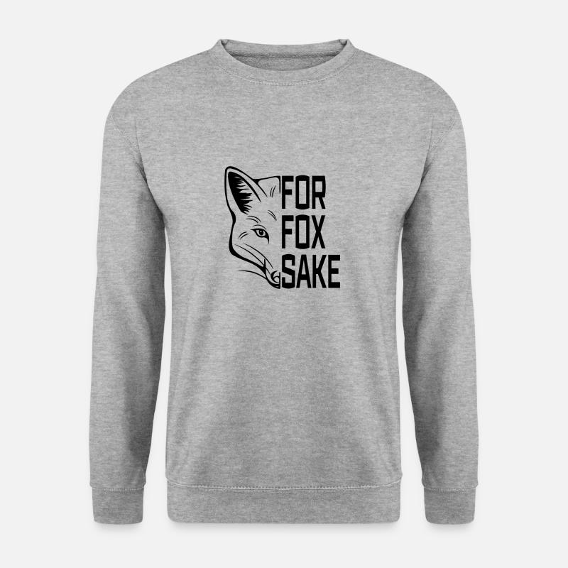 Um Fuchs willen - Unisex Pullover - Weißgrau meliert