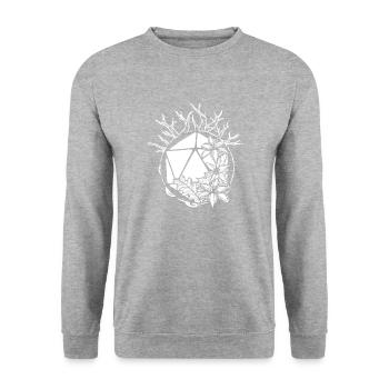 Pen and Paper Natural Cube - Unisex Sweatshirt - salt & pepper - Front - Alina (178cm) & Michal (187cm)