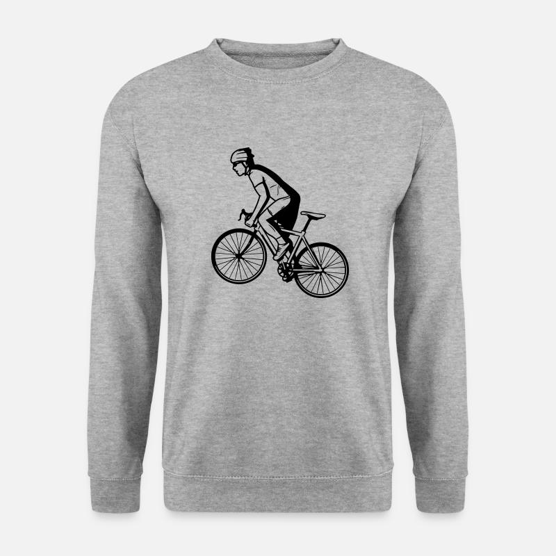 Rennrad Design - Unisex Pullover - Weißgrau meliert