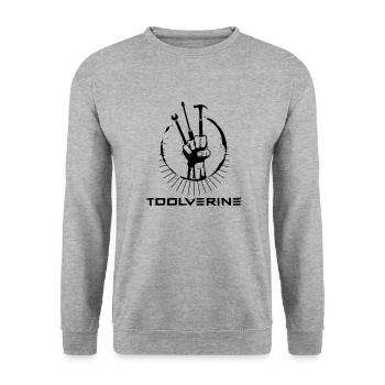 toolverine - Unisex Sweatshirt - salt & pepper - Front - Alina (178cm) & Michal (187cm)