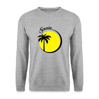 spain - Sweat-shirt Unisexe - gris chiné - Devant - Alina (178cm) & Michal (187cm)
