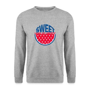 Sweet Land Of Liberty copy - Unisex Sweatshirt - salt & pepper - Front - Alina (178cm) & Michal (187cm)