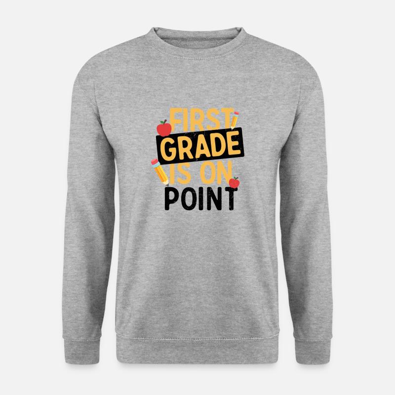 First Grade Is On Point - Unisex Sweatshirt - salt & pepper