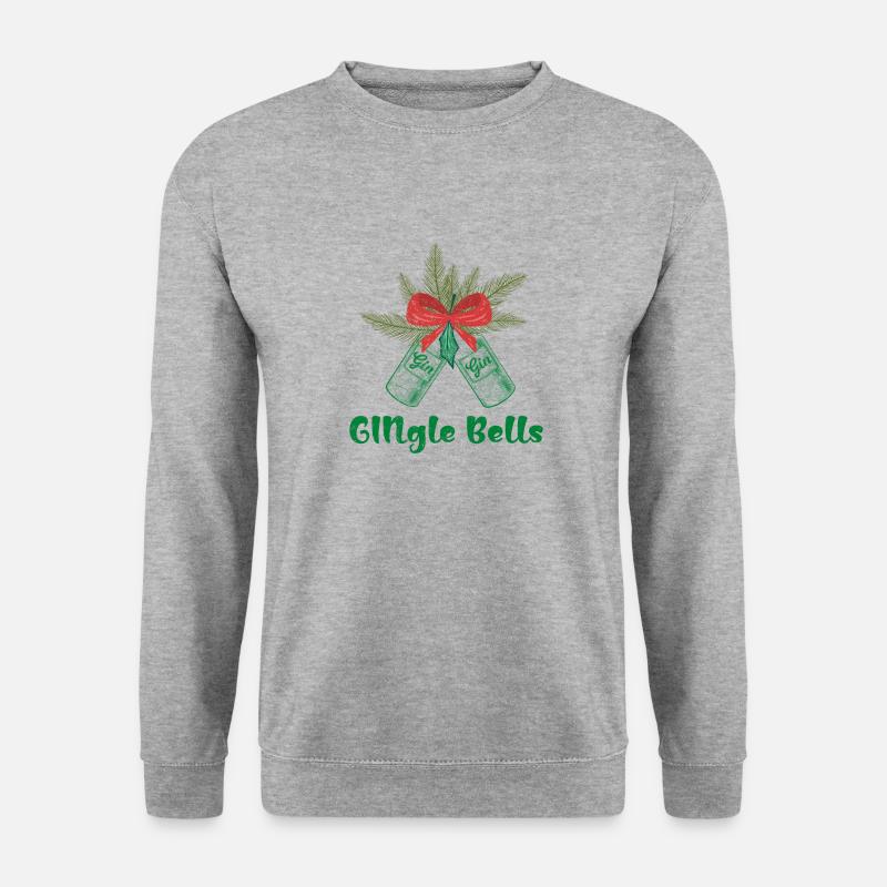 Jingle Glocken - Unisex Pullover - Weißgrau meliert