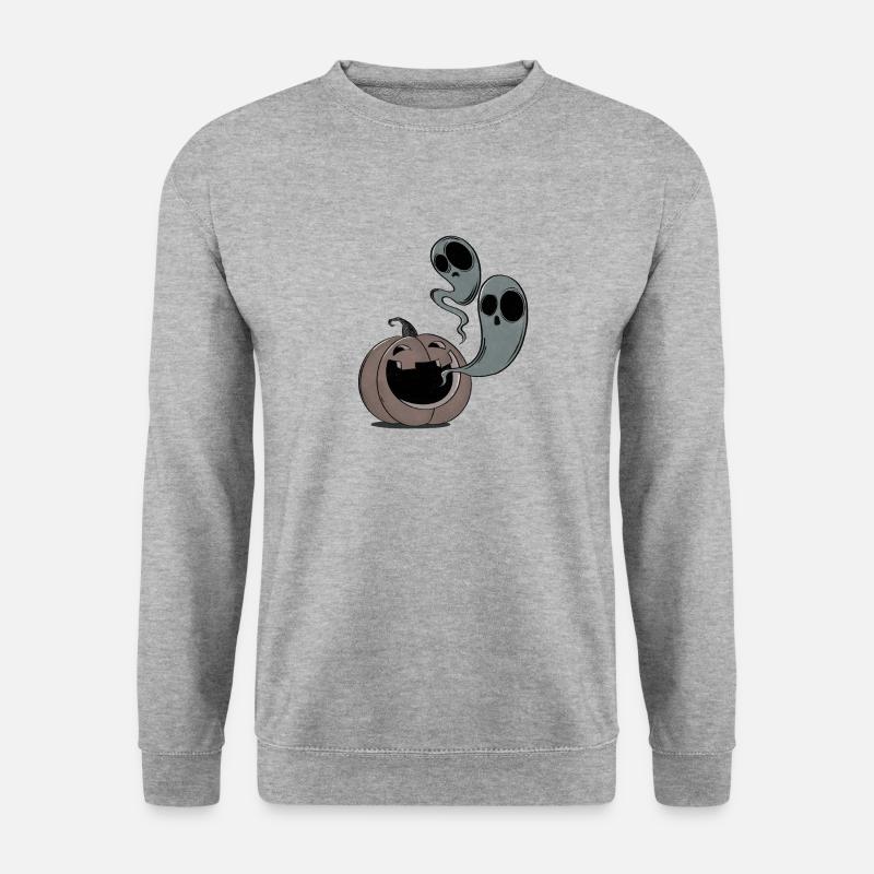 Verfluchter Kürbis - Unisex Pullover - Weißgrau meliert