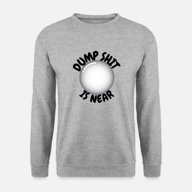 Dumms ist nahe - Unisex Pullover - Weißgrau meliert