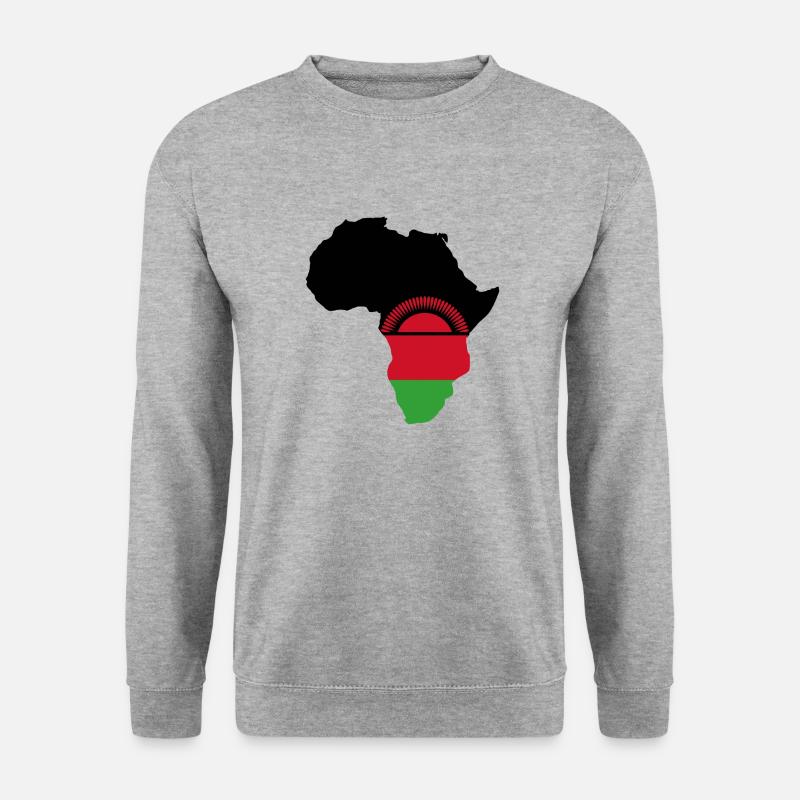 Malawi - Unisex Pullover - Weißgrau meliert