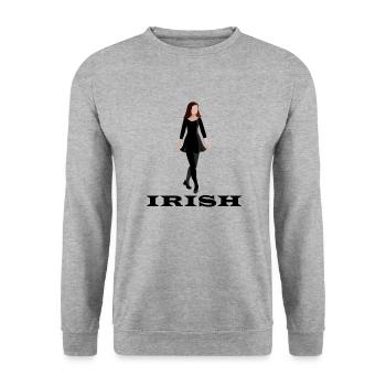 Dancing Dance Music - Unisex Sweatshirt - salt & pepper - Front - Alina (178cm) & Michal (187cm)