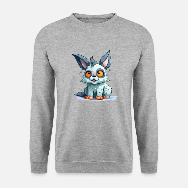 Blougo le streum - Unisex Pullover - Weißgrau meliert