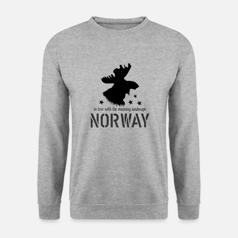 Norway - Unisex Pullover - Weißgrau meliert