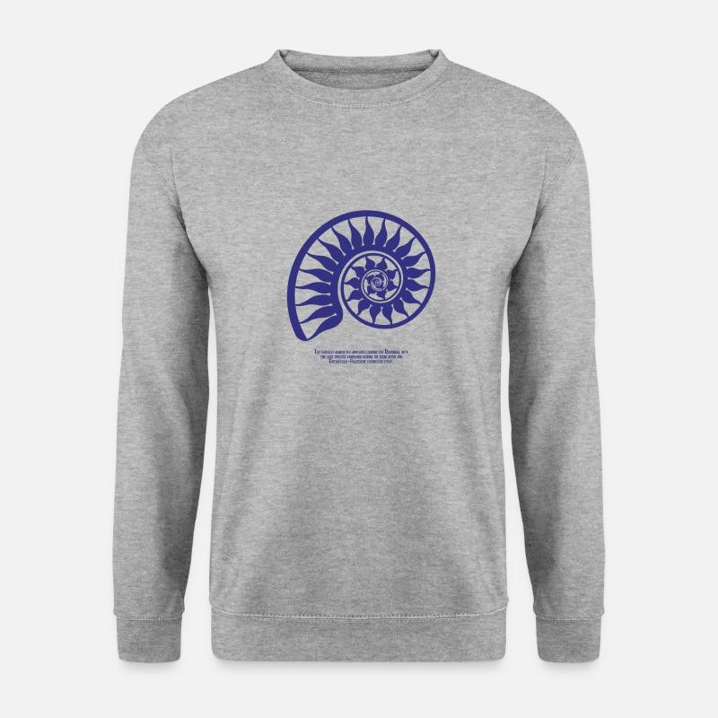 Ammonit: Seereise - Unisex Pullover - Weißgrau meliert