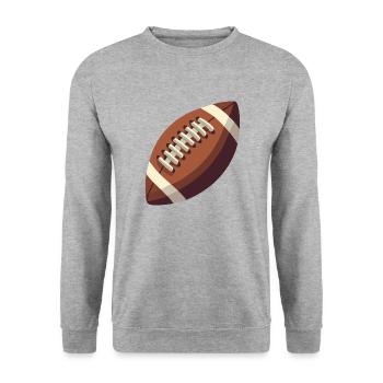 Fußball - Unisex Pullover - Weißgrau meliert - Vorne - Alina (178cm) & Michal (187cm)